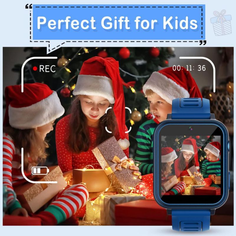 Reloj inteligente Phyulls para niños con 24 juegos despertador y cámara