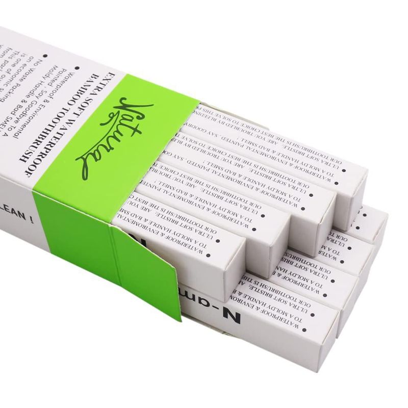 Cepillo de dientes N-amboo 8 unidades extra suave 50 g