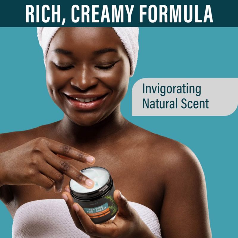 Crema para pies NUVADERMIS aceite de árbol de té para pies secos y agrietados 200 ml