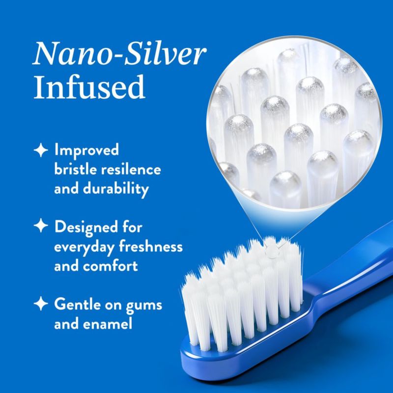 Cepillo de dientes Mouthology Nano Plata Ultra Suave