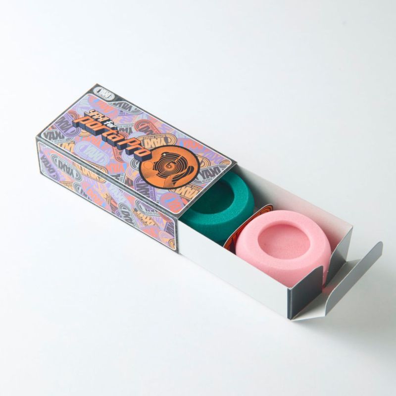 Almohadillas YAXI para Koss PORTAPRO 2 pares rosa y verde