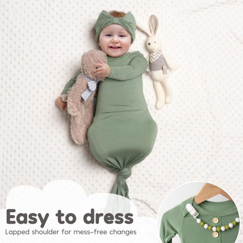 Set de batitas para bebé Noah Baby 2 piezas con gorrito y diseño anudado