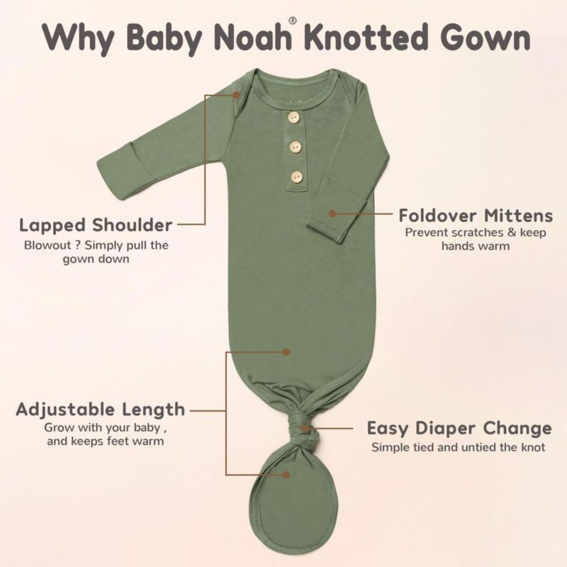 Set de batitas para bebé Noah Baby 2 piezas con gorrito y diseño anudado