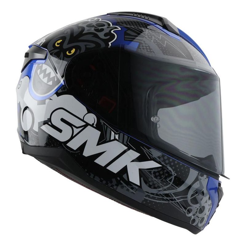 Casco smk bionic youth azul chimpz mica L Azul
