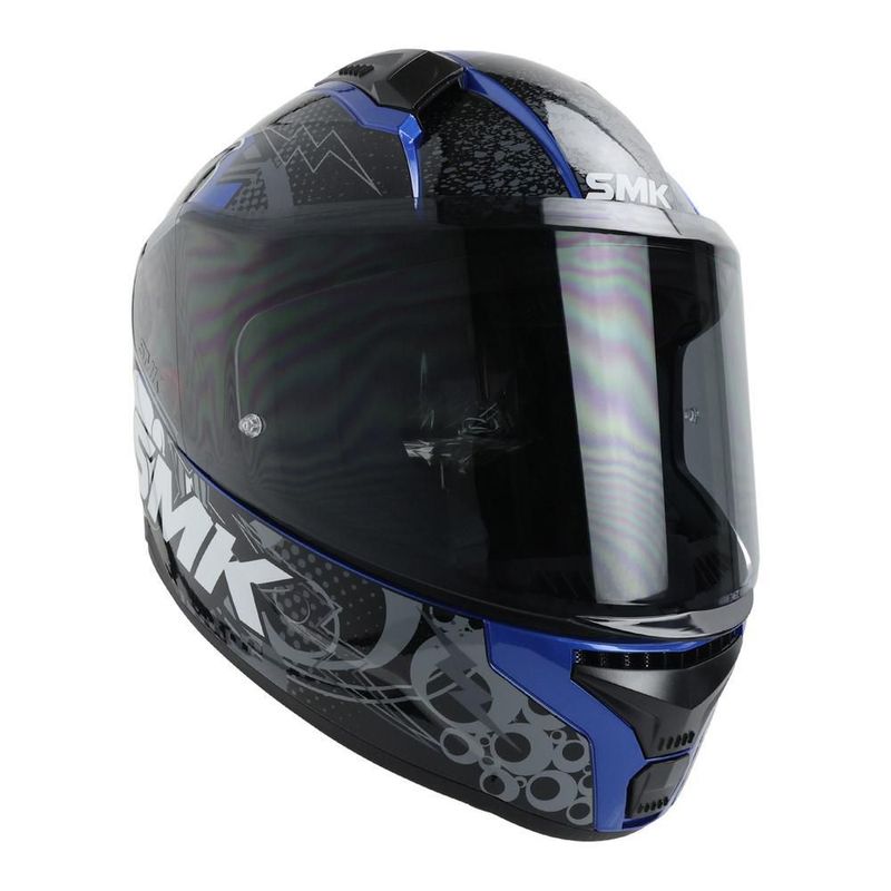 Casco smk bionic youth azul chimpz mica L Azul