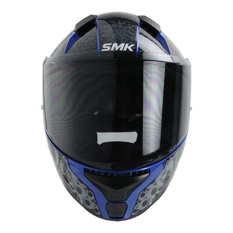 Casco smk bionic youth azul chimpz mica L Azul