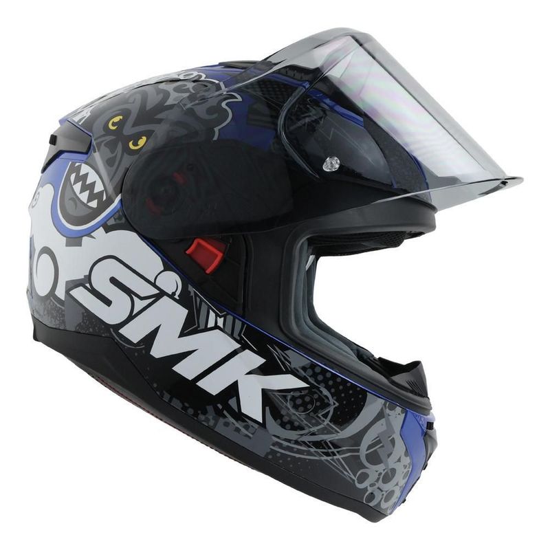 Casco smk bionic youth azul chimpz mica L Azul