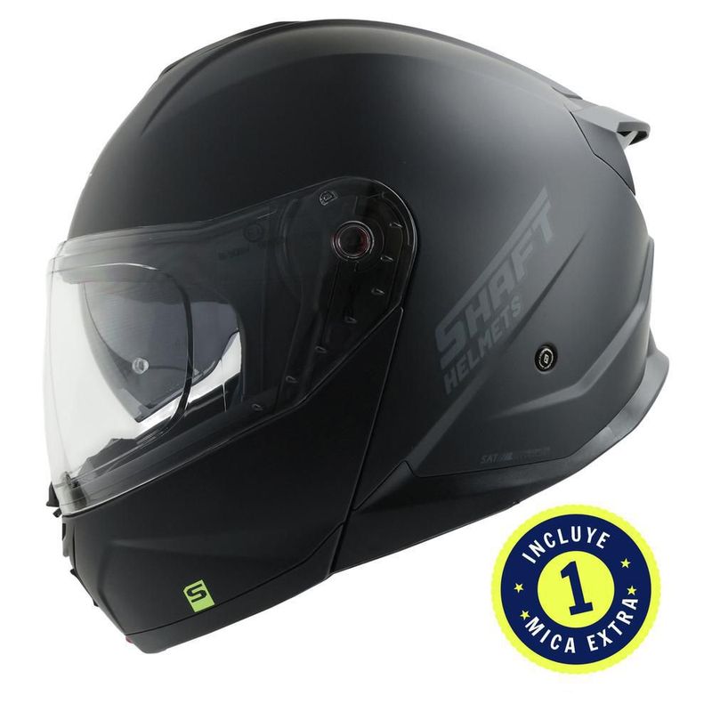 Casco shaft sh3540 dv ng/gr mt m.transp XXL Negro