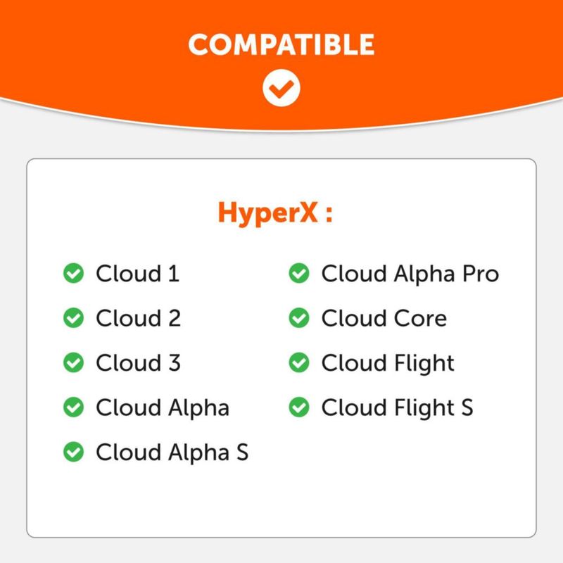 Cubierta de banda de silicona WC para auriculares HyperX Cloud Series