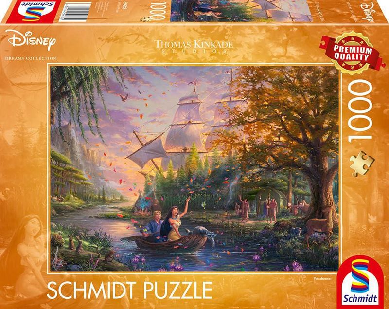 Rompecabezas Schmidt Thomas Kinkade Disney Pocahontas 1000 piezas