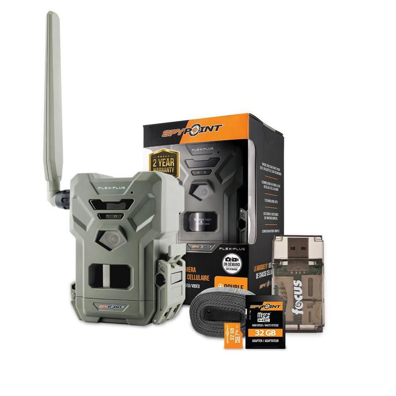 Cámara de Caza SPYPOINT Flex-Plus 36MP 1080p LTE GPS