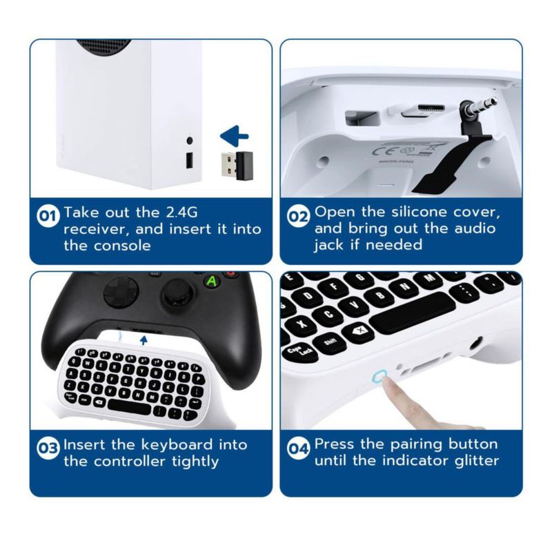 Teclado inalámbrico Mcbazel Chatpad para Xbox One/Series X/S
