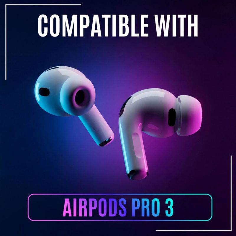 Ganchos de oreja WC AirPods Pro 3 Ajustables de Silicona