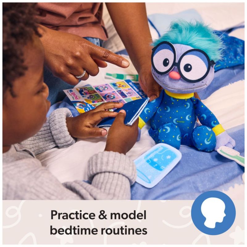Set de juego de peluche para niños pequeños Buenas noches Frankie de Ms. Rachel 28 cm