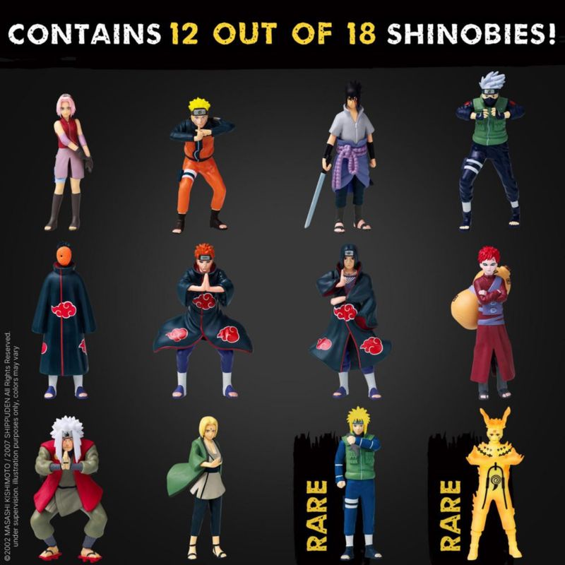 Figuras de colección P.M.I. Naruto Pack de 12 unidades - Variante A