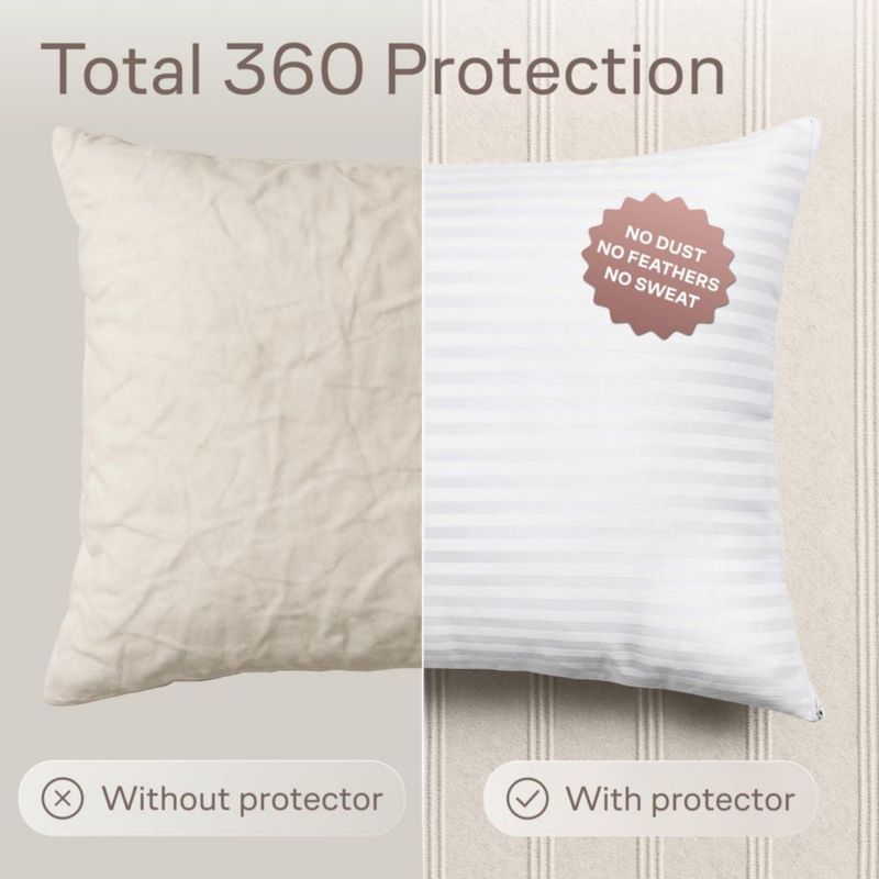 Protectores de almohada Niagara Sleep Solution estándar - paquete de 4