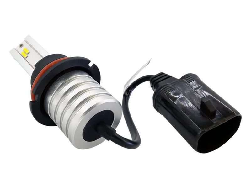 Kit 2 Focos LED 9007 HB5 Chip CSP 5530 8000 Lúmenes con Cable para Auto