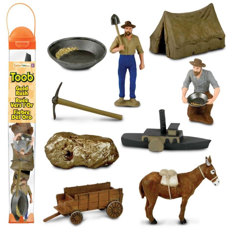 Set de Figuras de Acción Safari Ltd. Fiebre del Oro 9 Miniaturas