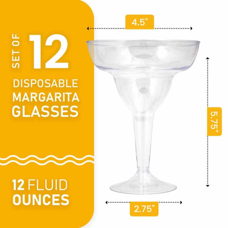 Vasos de Margarita 355 ml (Pack de 12) – Stock Your Home