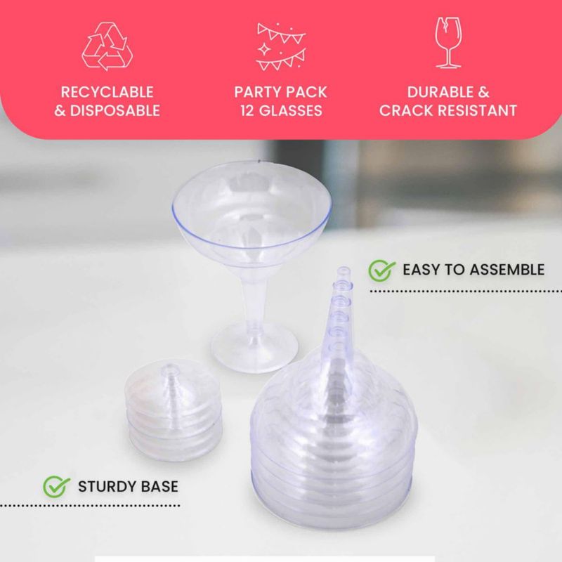 Vasos de Margarita 355 ml (Pack de 12) – Stock Your Home