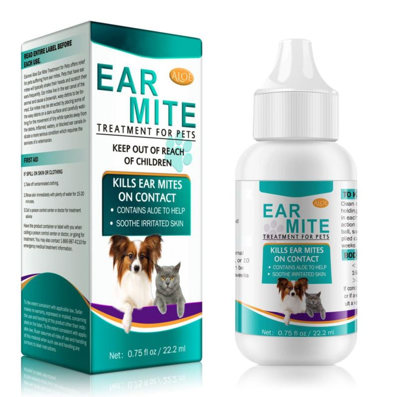 Tratamiento contra ácaros del oído NenMaoKeNu 22 ml para perros y gatos