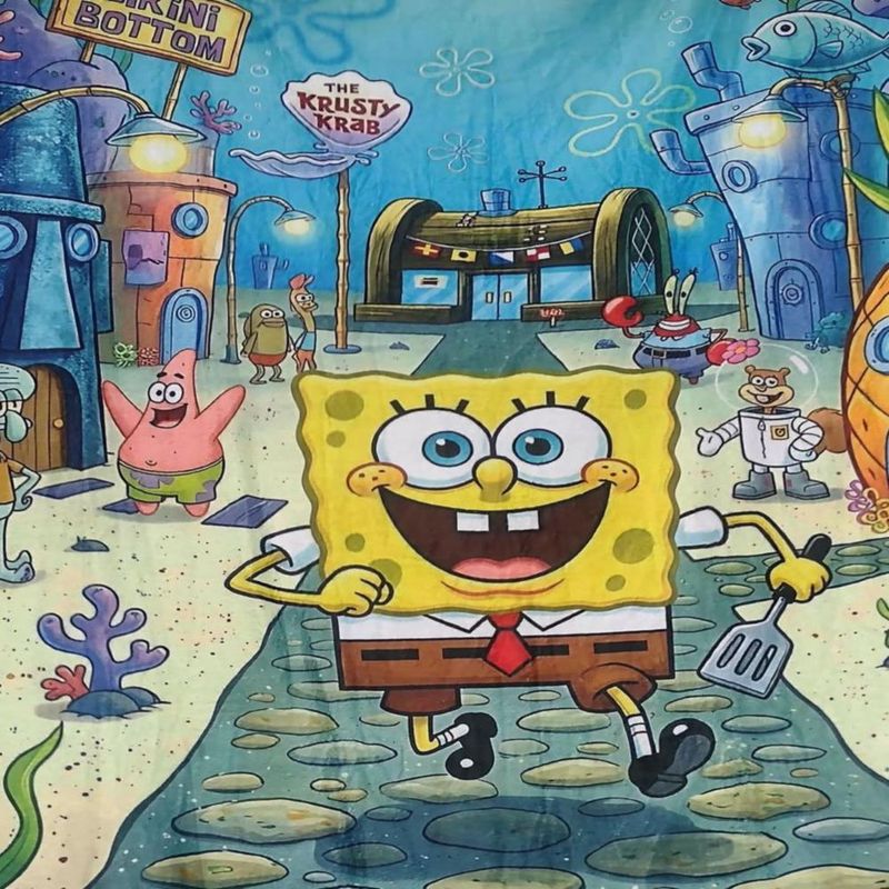 Cobija Frazada Ultra Suave Bob Esponja