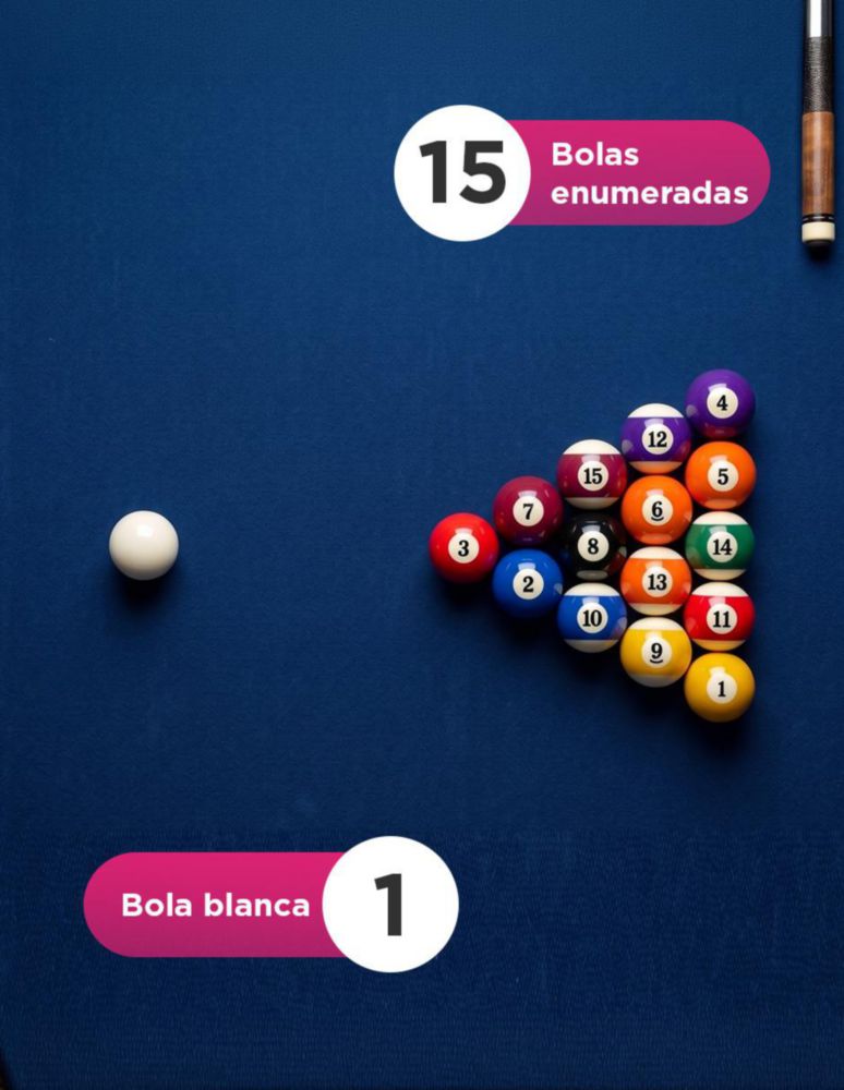 SET DE BOLAS DE BILLAR EBERLE. JUEGO DE 16 PIEZAS DE RESINA DE POLIÉSTER PARA POOL ESTÁNDAR. DIÁMETRO 57 MM Y PESO 165 G POR BOLA.