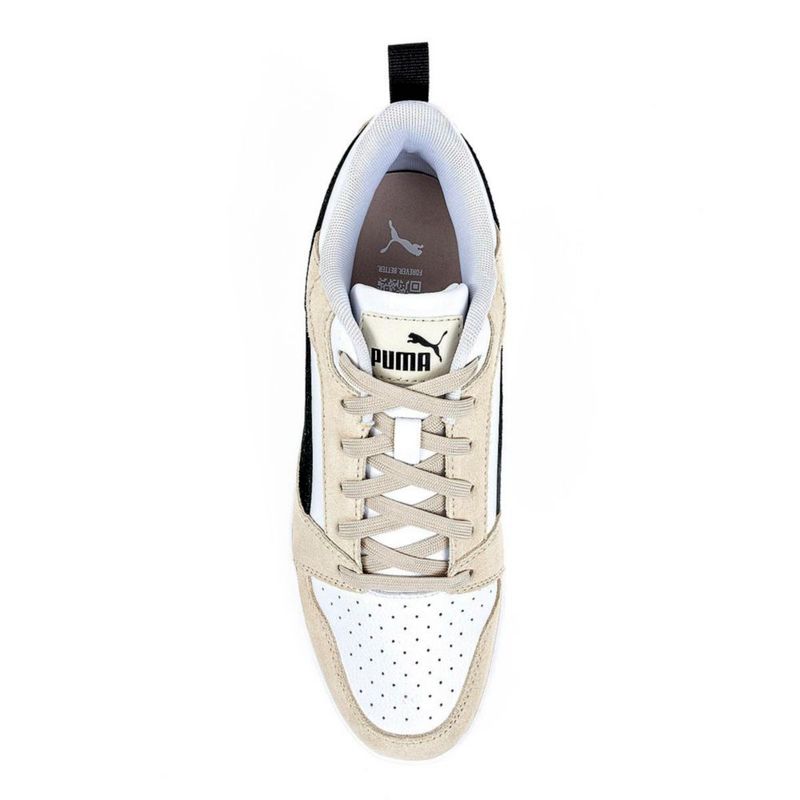 TENIS URBANO PISO PUMA 40226202 BLANCO BEIGE NEGRO