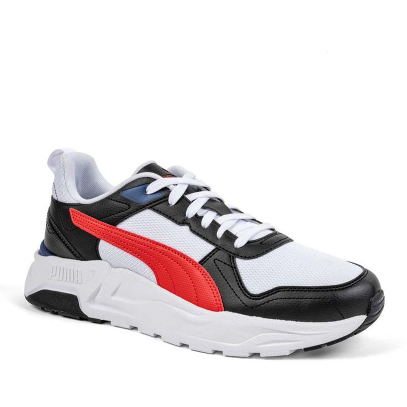 TENIS URBANO PISO PUMA 40023124 BLANCO NEGRO ROJO