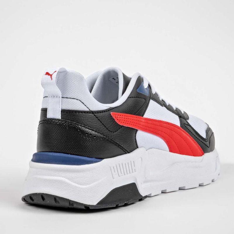 TENIS URBANO PISO PUMA 40023124 BLANCO NEGRO ROJO