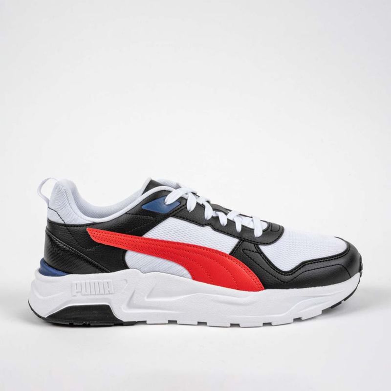 TENIS URBANO PISO PUMA 40023124 BLANCO NEGRO ROJO