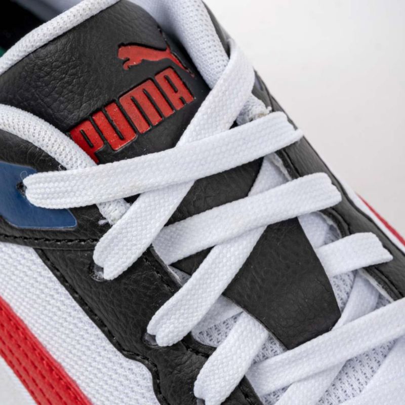 TENIS URBANO PISO PUMA 40023124 BLANCO NEGRO ROJO