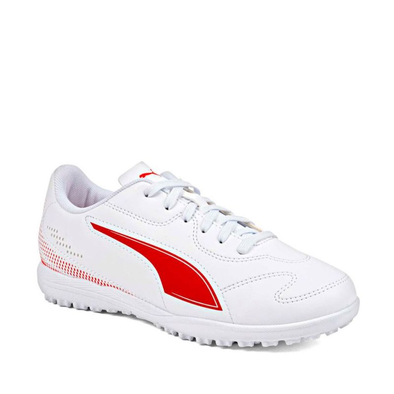 TENIS DEPORTIVO FUTBOL MULTITACHOS PUMA 10850407 BLANCO ROJO