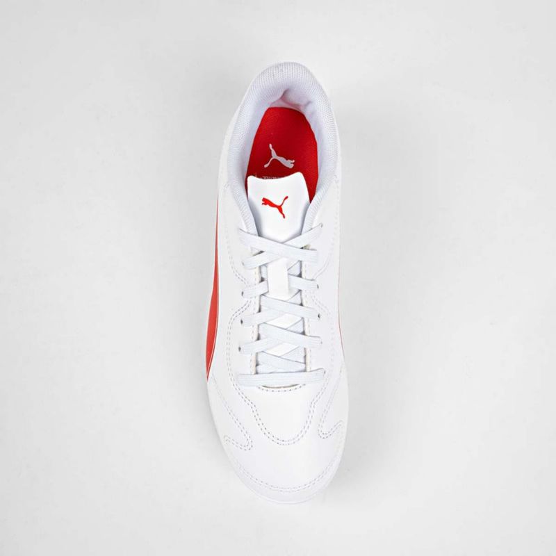 TENIS DEPORTIVO FUTBOL MULTITACHOS PUMA 10850407 BLANCO ROJO