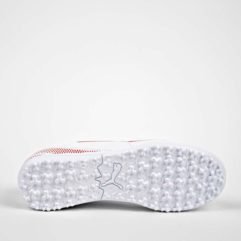TENIS DEPORTIVO FUTBOL MULTITACHOS PUMA 10850407 BLANCO ROJO