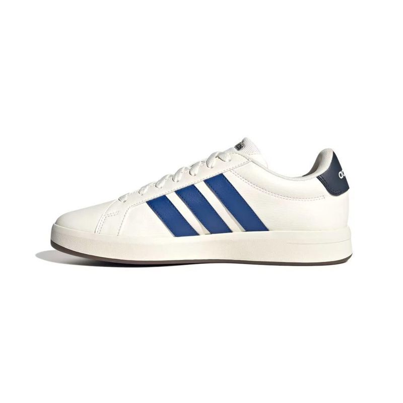 Tenis Adidas Grand Court Base 3.0 Hombre Blancos con Azul KK4818