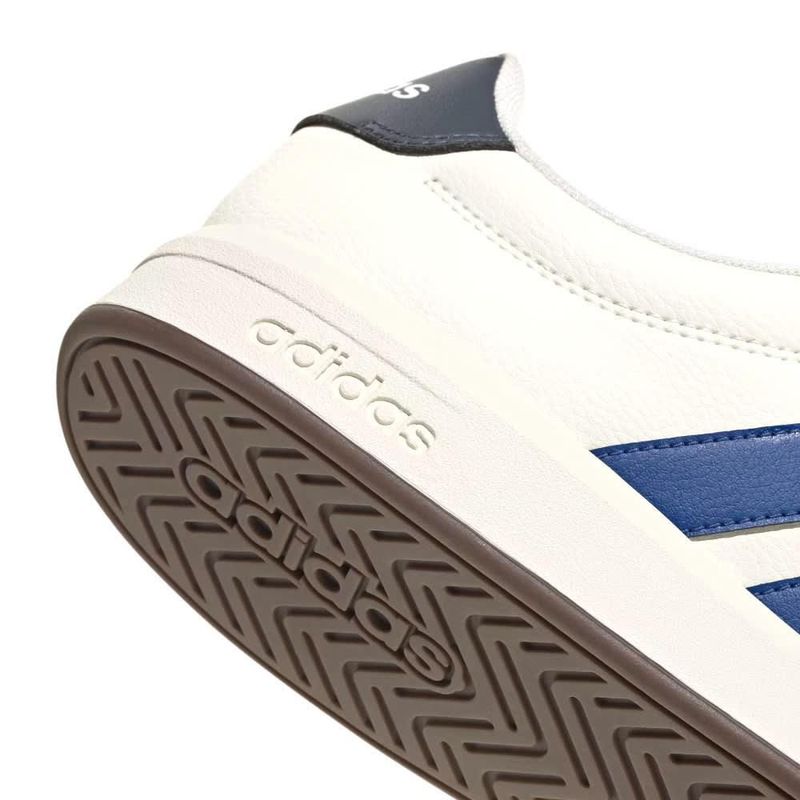 Tenis Adidas Grand Court Base 3.0 Hombre Blancos con Azul KK4818