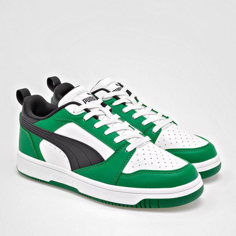 TENIS URBANO PUMA 39383305 BLANCO VERDE NEGRO