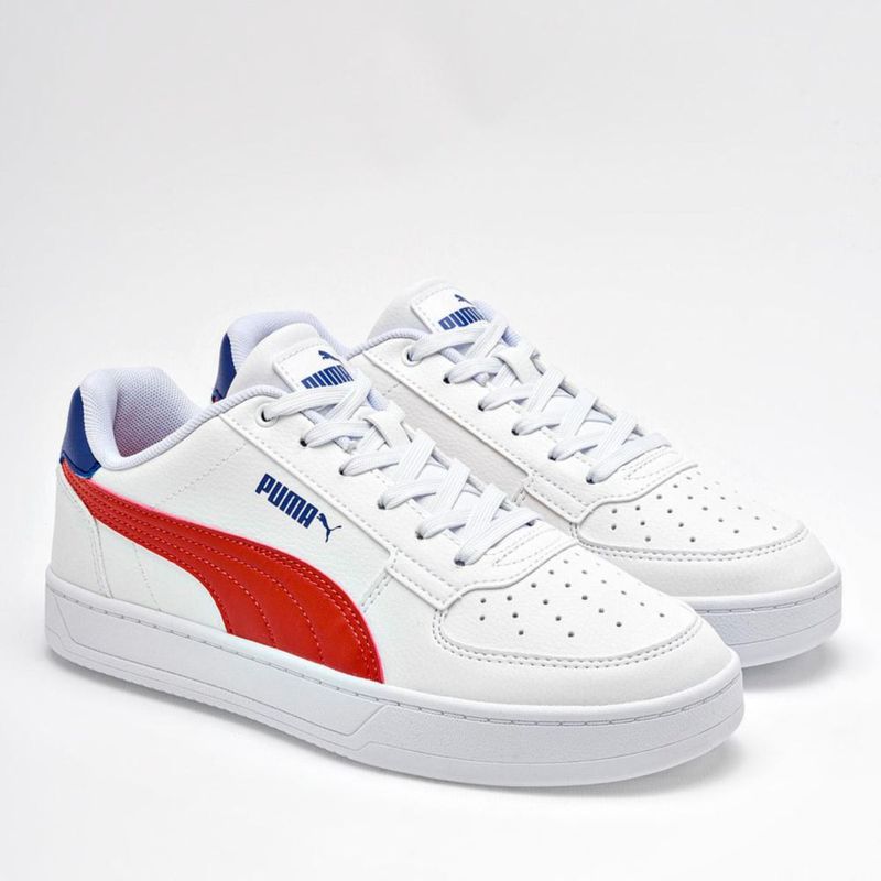 TENIS URBANO PISO PUMA 39383745 BLANCO ROJO MARINO