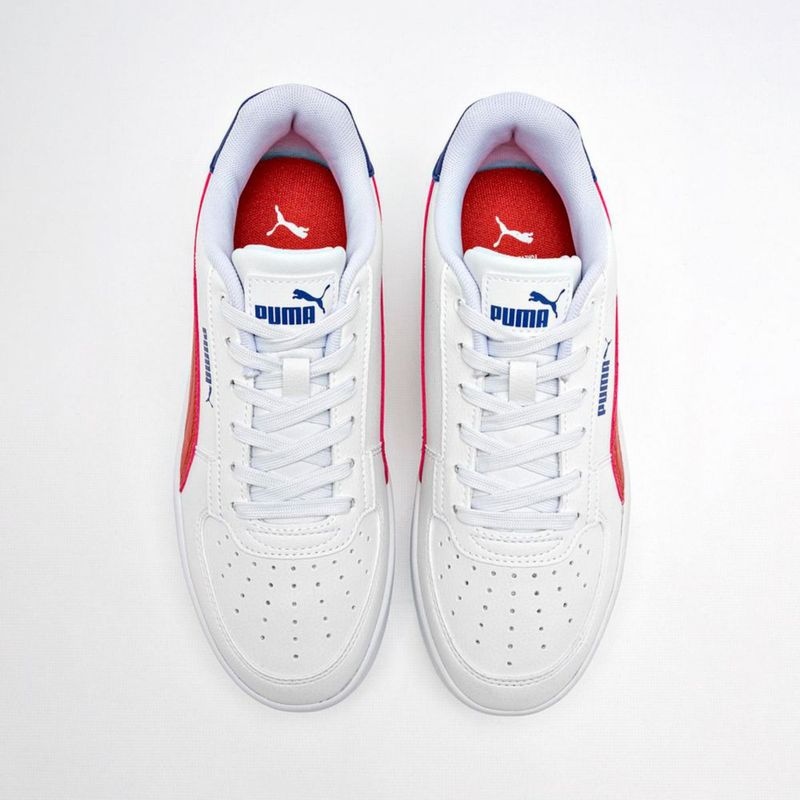 TENIS URBANO PISO PUMA 39383745 BLANCO ROJO MARINO