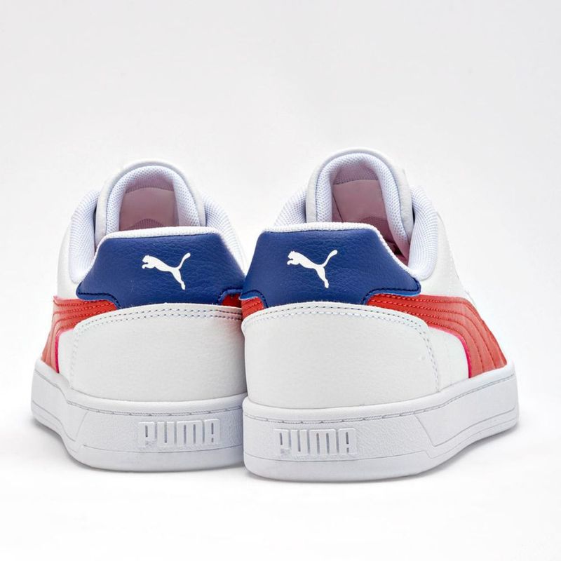 TENIS URBANO PISO PUMA 39383745 BLANCO ROJO MARINO