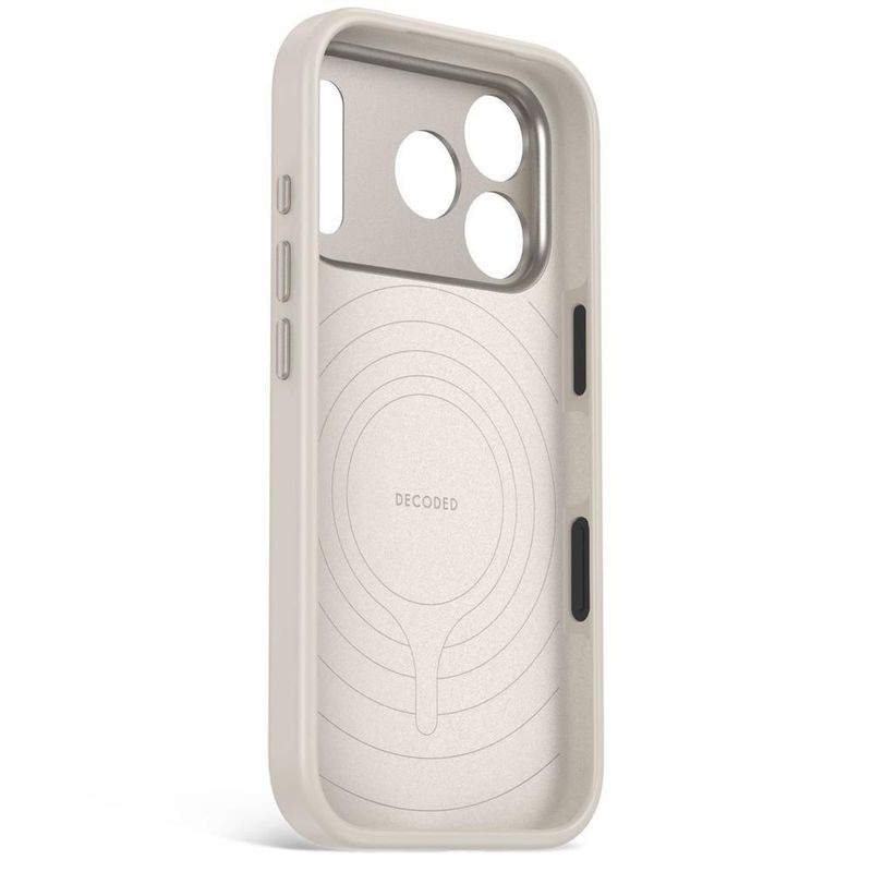 Funda decoded silicone para iphone 18 pro gris