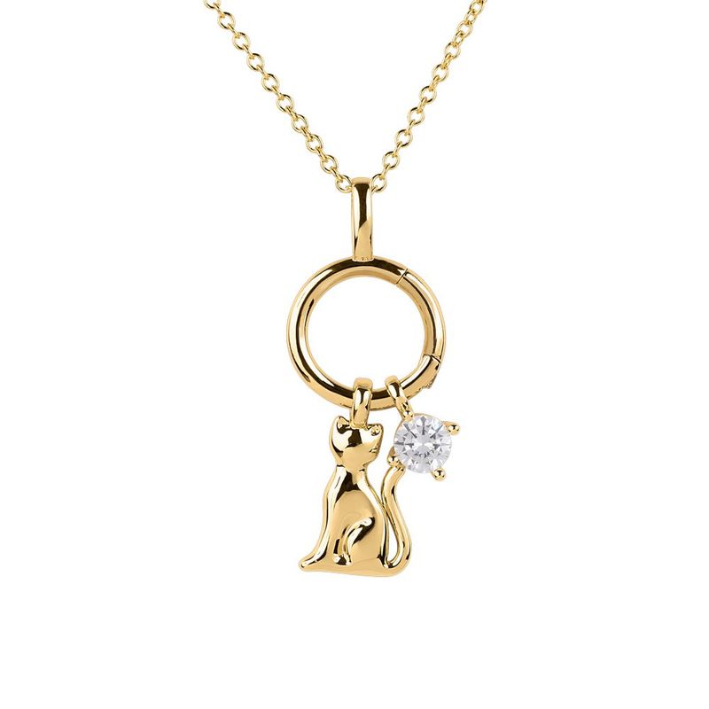Set collar luckyly baño de oro 14k y dijes regalos para mujer noa