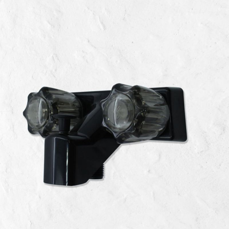 Grifo WMF para Ducha y Bañera de Casa Móvil 4" Negro con Manijas Dobles