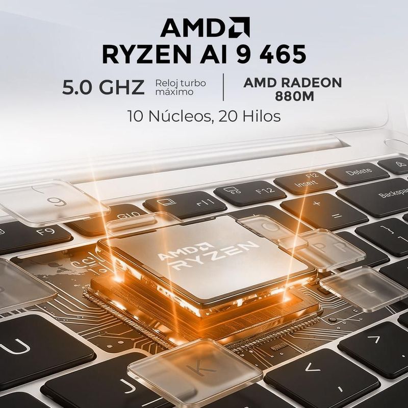 Laptop asus vivobook s16 ryzen ai 9 465 32gb 1tb 16" touch