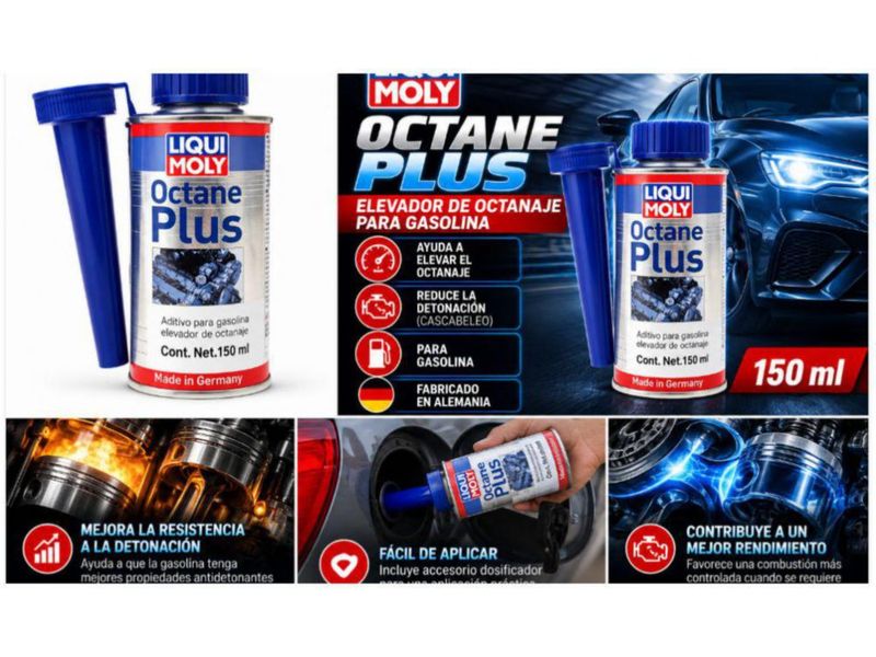 Elevador de Octanaje Liqui Moly Octane Plus 150ml Aditivo para Gasolina