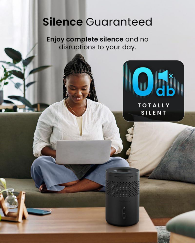 Deshumidificador Pro Breeze 1300 ml Recargable Negro
