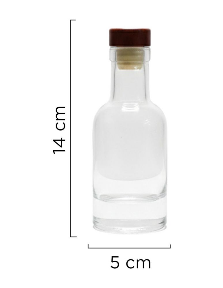 JUEGO DE 24 BOTELLAS DE VIDRIO REFRIGERABLES DE 100 ML PARA BEBIDAS Y ADEREZOS