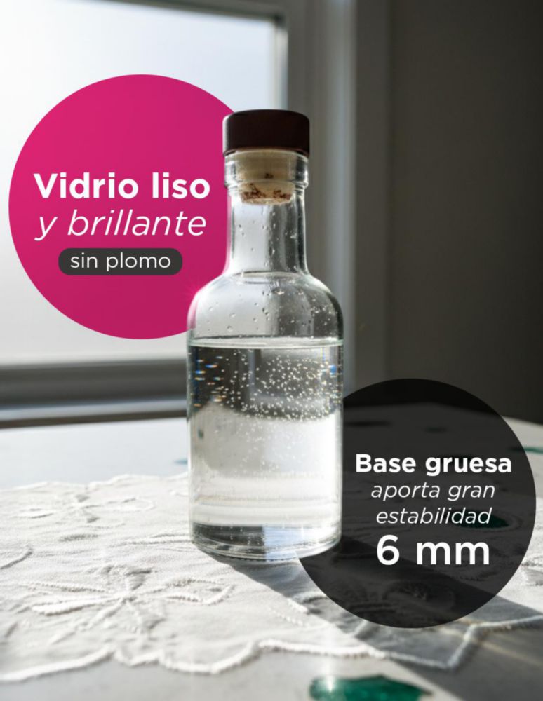 JUEGO DE 24 BOTELLAS DE VIDRIO REFRIGERABLES DE 100 ML PARA BEBIDAS Y ADEREZOS