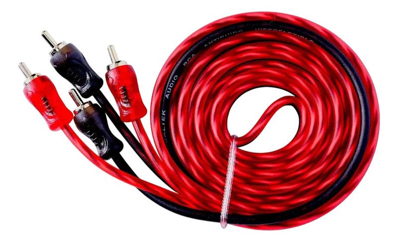 Paquete 20 Cables RCA 1.8 Metros Scandaltek ST-RC180 Supresor Ruido Cobre